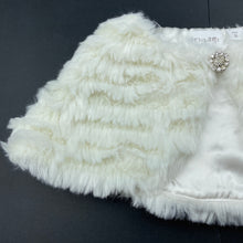 Load image into Gallery viewer, Girls Origami, faux fur cape / jacket, L: 18cm, FUC, size 1-2,  