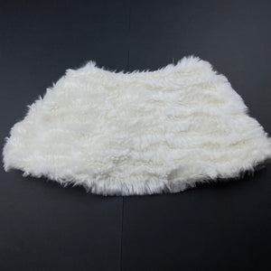 Girls Origami, faux fur cape / jacket, L: 18cm, FUC, size 1-2,  