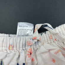 Load image into Gallery viewer, Girls Anko, floral cotton ruffle bloomers / nappy cover, EUC, size 00,  