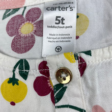 Load image into Gallery viewer, Girls Carters, floral lightweight long sleeve top, EUC, size 5,  