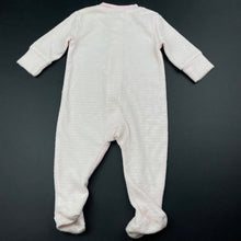 Load image into Gallery viewer, Girls Anko, pink terry zip coverall / romper, unicorn, GUC, size 0000,  