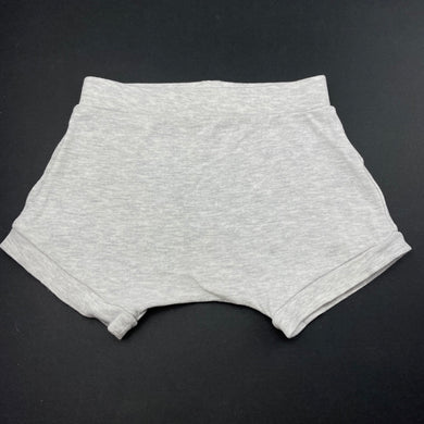 unisex Anko, grey marle shorts, elasticated, FUC, size 0,  