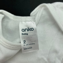 Load image into Gallery viewer, Girls Anko, white cotton bodysuit / romper, GUC, size 2,  