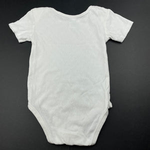 Girls Anko, white pointelle cotton bodysuit / romper, GUC, size 2,  