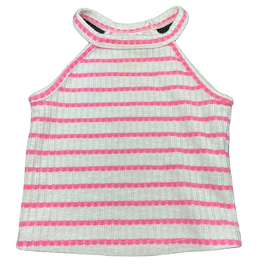 Girls Cotton On, pink & white stripe summer top, GUC, size 2,  