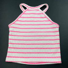 Load image into Gallery viewer, Girls Cotton On, pink &amp; white stripe summer top, GUC, size 2,  