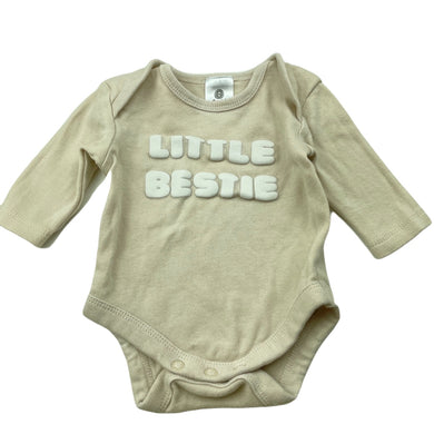 unisex Dymples, cotton bodysuit / romper, GUC, size 0000,  