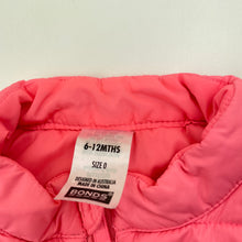 Load image into Gallery viewer, Girls Bonds, pink puffer vest / jacket, small mark right chest, FUC, size 0,  
