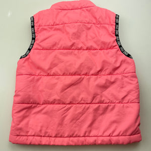 Bonds, pink puffer vest jacket, small mark right chest, FUC