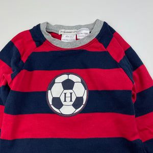 Boys HUCKLEBERRY LANE, soft cotton pyjama top, soccer, EUC, size 3,  