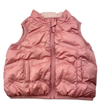 Load image into Gallery viewer, Girls Target, pink puffer vest / sleeveless jacket, small marks on back, FUC, size 00,  