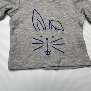 unisex Target, long sleeve top, rabbit, EUC, size 000,  