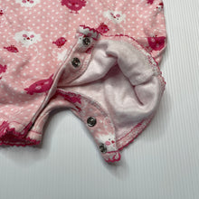 Load image into Gallery viewer, Girls Plum Precious, pink cotton romper, birds, FUC, size 000,  