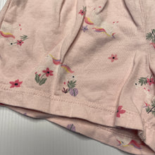 Load image into Gallery viewer, Girls Anko, pink cotton shorts, unicorns, EUC, size 2,  