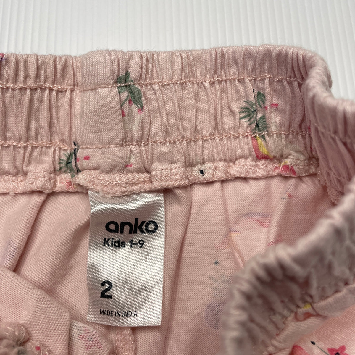 Anko, pink cotton shorts, unicorns, EUC, size 2, – DaisyChainClothing