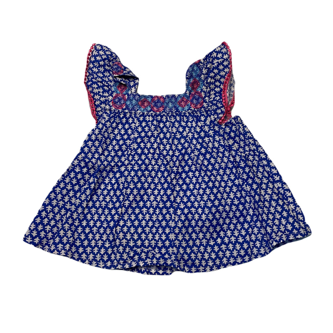 Girls Target, embroidered lightweight cotton top, GUC, size 0,  