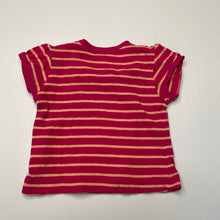 Load image into Gallery viewer, Girls Dymples, striped cotton t-shirt / top, GUC, size 000,  