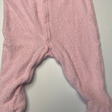 Load image into Gallery viewer, Girls Dymples, pink terry coverall / romper, FUC, size 00,  