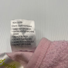 Load image into Gallery viewer, Girls Dymples, pink terry coverall / romper, FUC, size 00,  