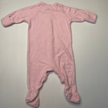 Load image into Gallery viewer, Girls Dymples, pink terry coverall / romper, FUC, size 00,  