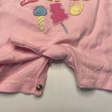 Load image into Gallery viewer, Girls Beetle Kids, embroidered pink cotton romper, EUC, size 000,  