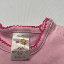 Load image into Gallery viewer, Girls Beetle Kids, embroidered pink cotton romper, EUC, size 000,  