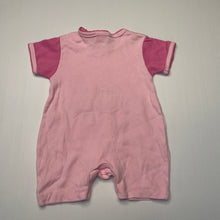 Load image into Gallery viewer, Girls Beetle Kids, embroidered pink cotton romper, EUC, size 000,  