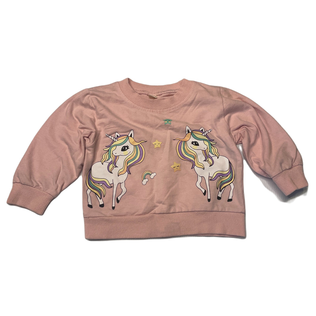Girls SHEIN, lightweight sweater / top, unicorns, FUC, size 0,  