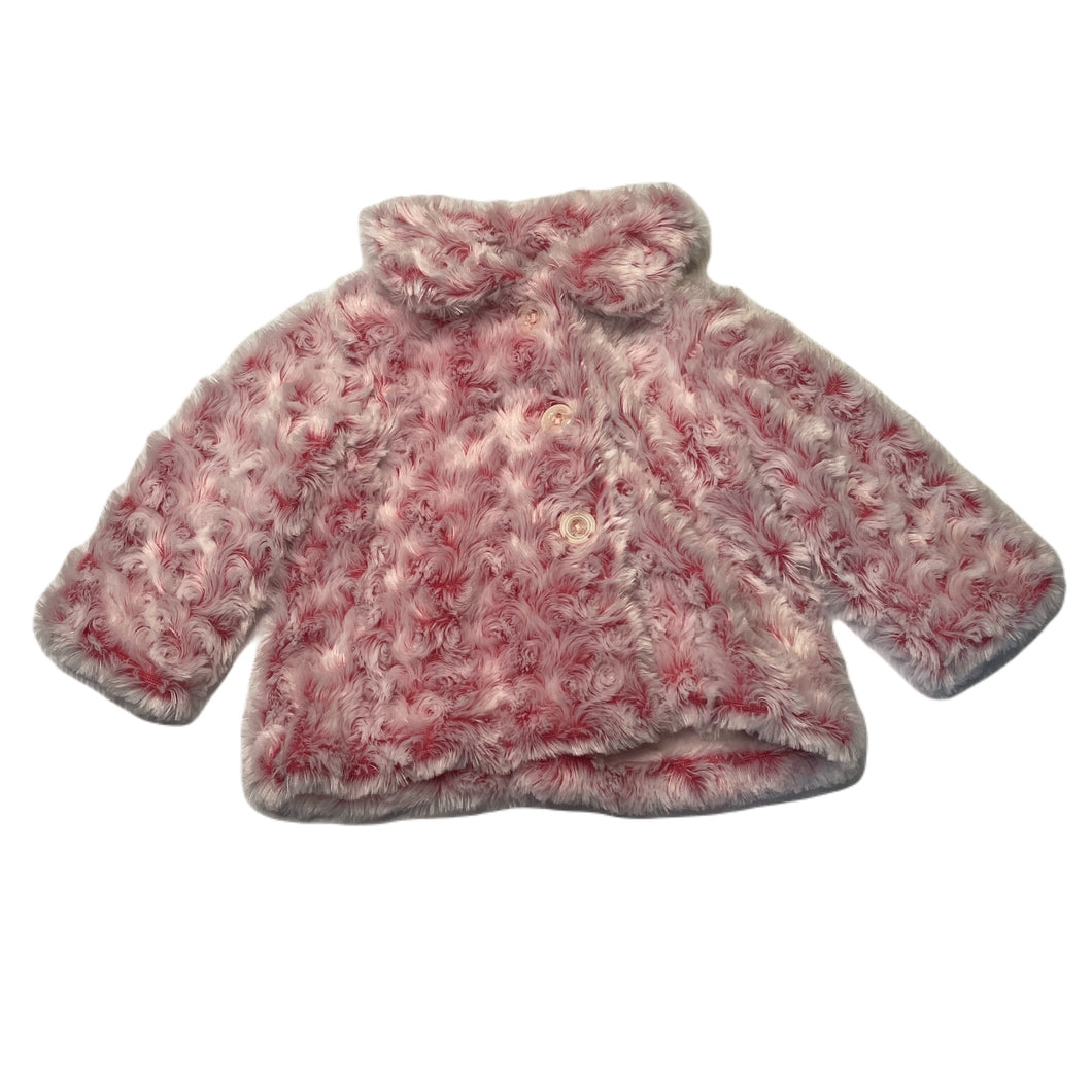 Girls Pumpkin Patch, cotton lined faux fur jacket / coat, EUC, size 0,  