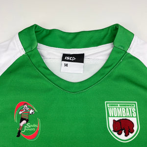 Boys ISC, NSWRL Souths Jnrs sports top, FUC, size 14,  