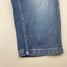 Load image into Gallery viewer, Boys blue, stretch denim pants, elasticated, Inside leg: 31.5cm, FUC, size 3,  