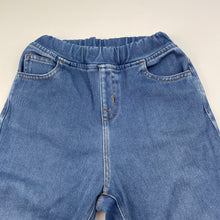 Load image into Gallery viewer, Boys blue, stretch denim pants, elasticated, Inside leg: 31.5cm, FUC, size 3,  