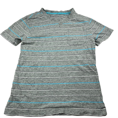 Boys Old Navy, grey stripe t-shirt / top, GUC, size 6-7,  