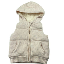 Load image into Gallery viewer, Girls Target, wadded knitted hooded vest, GUC, size 0,  