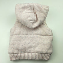 Load image into Gallery viewer, Girls Target, wadded knitted hooded vest, GUC, size 0,  