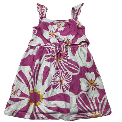 Girls Carters, floral cotton summer dress, GUC, size 2, L: 45cm