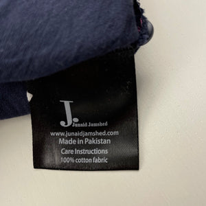 unisex J Kids, navy lightweight cotton tunic top, L: 51cm, GUC, size 2,  