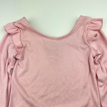 Load image into Gallery viewer, Girls Target, pink ribbed ruffle bodysuit, EUC, size 6,  