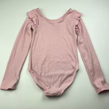 Load image into Gallery viewer, Girls Target, pink ribbed ruffle bodysuit, EUC, size 6,  