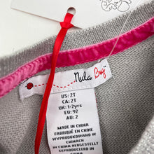 Load image into Gallery viewer, Girls Nula Bug, grey/silver knit bolero cardigan, NEW, size 2,  
