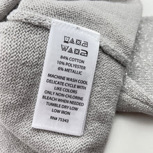Load image into Gallery viewer, Girls Nula Bug, grey/silver knit bolero cardigan, NEW, size 2,  