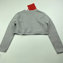 Load image into Gallery viewer, Girls Nula Bug, grey/silver knit bolero cardigan, NEW, size 2,  