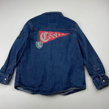 Load image into Gallery viewer, Boys Original Marines, embroidered denim shirt, poppers, EUC, size 3,  