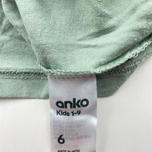 Load image into Gallery viewer, Girls Anko, green cotton long sleeve top, GUC, size 6,  