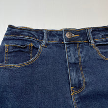 Load image into Gallery viewer, Girls KIABI, blue stretch denim shorts, adjustable, EUC, size 10,  