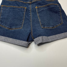 Load image into Gallery viewer, Girls KIABI, blue stretch denim shorts, adjustable, EUC, size 10,  