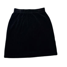 Load image into Gallery viewer, Girls Sportsgirl, black ribbed stretchy skirt, elasticated, L: 41cm, Sz: XXXS, W: 28.5cm across, EUC, size 8-9,  