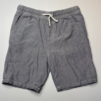 Boys Anko, grey cotton shorts, elasticated, EUC, size 12,  