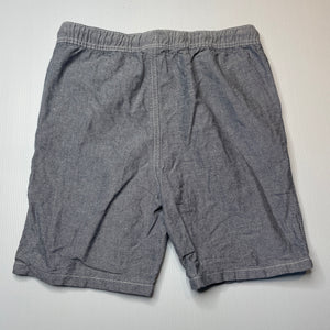 Boys Anko, grey cotton shorts, elasticated, EUC, size 12,  