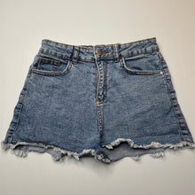 Load image into Gallery viewer, Girls 1964 Denim Co, blue stretch denim shorts, W: 31.5cm across, GUC, size 10,  